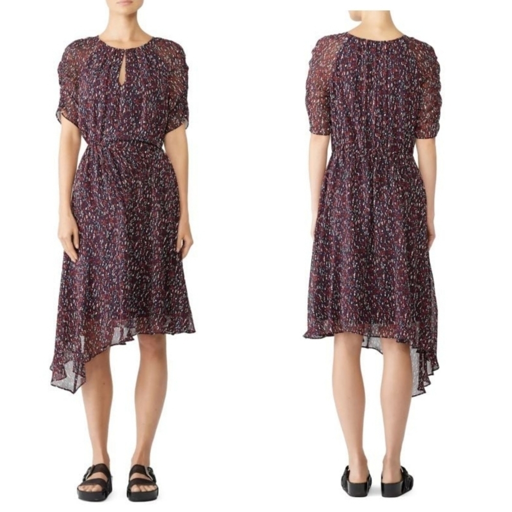 JOIE nancilea asymmetric silk dress